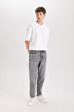 DeFacto %100 Pamuk 90's Slim Fit Dar Kalıp Yüksek Bel Dar Paça Jean Pantolon C6907AX24AUNM55