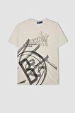 DeFactoFit NBA Brooklyn Nets Bisiklet Yaka Ağır Kumaş Kısa Kollu Tişört X8074AZ24SMBG662