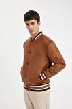 DeFacto Relax Fit Kolej Yaka Bomber Astarlı Süet Mont Y5352AZ24AUBN325