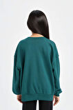 DeFacto Kız Çocuk Harry Potter Oversize Geniş Kalıp Bisiklet Yaka Sweatshirt D3860A824AUGN155