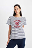 DeFacto Fall in Love Baskılı Kısa Kollu Pijama Takımı C5125AX24AUNV31