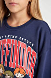 Kız Çocuk Harry Potter Relax Fit Bisiklet Yaka Sweatshirt