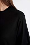 DeFacto Regular Fit Kısa Kollu 2'li Basic Düz Tişört Tunik D5479AXNSBK21