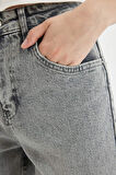 DeFacto Comfort Mom Fit Rahat Kalıp Yüksek Bel Bilek Boy Jean Yıkamalı Pantolon D4304AX24AUNM55
