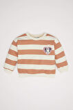 DeFacto Kız Bebek Disney Mickey & Minnie Bisiklet Yaka Çizgili Sweatshirt D3833A524AUBG321
