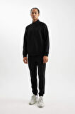 DeFactoFit Sporcu Jogger Eşofman Altı Slim Fit Dar Kesim Skuba Dalgıç Kumaş Standart Paça C0485AX24AUBK81