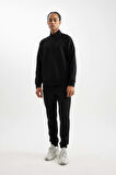 DeFactoFit Sporcu Jogger Eşofman Altı Slim Fit Dar Kesim Skuba Dalgıç Kumaş Standart Paça C0485AX24AUBK81