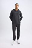 DeFactoFit Sporcu Jogger Eşofman Altı Skuba Dalgıç Kumaş Standart Fit Beli Bağcıklı Lastikli Paça D1898AX24AUAR231