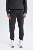 DeFactoFit Sporcu Jogger Eşofman Altı Skuba Dalgıç Kumaş Standart Fit Beli Bağcıklı Lastikli Paça D1898AX24AUAR231