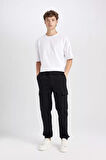 DeFacto Regular Fit Gabardin Jogger Pantolon Kargo Cepli Lastikli Paça C9163AX24AUBK81