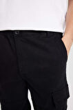 DeFacto Regular Fit Gabardin Jogger Pantolon Kargo Cepli Lastikli Paça C9163AX24AUBK81