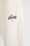 DeFactoFit NBA Los Angeles Lakers Carrot Fit Çift Cepli Beli Lastikli Bağcıklı Basic Düz Standart Paça Standart Boy Eşofman Altı D0683AX24AUER105