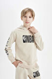 DeFacto Erkek Çocuk NBA Current Teams Bisiklet Yaka Kalın Sweatshirt D3145A824AUER37