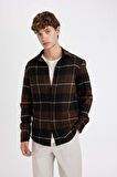 DeFacto Regular Fit Kareli Oduncu Flanel Uzun Kollu Gömlek S9275AZ24AUBN337