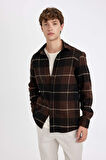 DeFacto Regular Fit Kareli Oduncu Flanel Uzun Kollu Gömlek S9275AZ24AUBN337