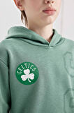 DeFacto Erkek Çocuk Yeşil NBA Boston Celtics Kapüşonlu Sırt Baskılı Kalın Sweatshirt D3124A824AUGN757