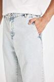 DeFacto Relaxed Slouchy Fit Rahat Kesim Havuç Kalıp Normal Bel Daralan Paça Jean Pantolon B8321AX24AUNM63