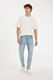DeFacto %100 Pamuk 90's Slim Fit Dar Kalıp Yüksel Bel Dar Paça Jean Pantolon B5784AX24AUNM39