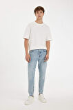DeFacto %100 Pamuk 90's Slim Fit Dar Kalıp Yüksel Bel Dar Paça Jean Pantolon B5784AX24AUNM39