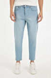 DeFacto Slim Cropped Fit Dar Kalıp Normal Bel Dar Paça Jean Pantolon D5837AX24AUNM39