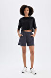 DeFactoFit Standart Fit Sporcu Kısa Paça Modal Şort D1278AX24HSAR231