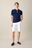 DeFacto Slim Fit Dar Kesim Jean Bermuda Şort X5352AZ24SMWT34