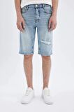 DeFacto Slim Fit Dar Kesim Jean Bermuda Şort C2696AX24SMNM39