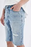 DeFacto Slim Fit Dar Kesim Jean Bermuda Şort C2696AX24SMNM39