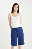 DeFacto Regular Fit Basic Bermuda Şort N7439AZNSNV42