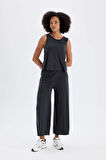 DeFactoFit Wide Leg Geniş Paça Sporcu Pantolon Standart Boy Modal Kumaş C0491AX24SMAR231