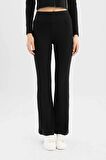 DeFacto Coool Flare Fit Ribana Basic Pantolon D0651AX24SPBK81