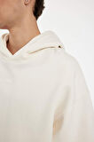 DeFacto Oversize Geniş Kalıp Kapüşonlu Kanguru Cepli Basic Düz Sweatshirt A4331AX24AUER137