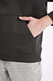 DeFacto Oversize Geniş Kalıp Kapüşonlu Kanguru Cepli Basic Düz Sweatshirt A4331AX24AUAR227