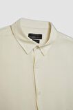 DeFacto Relax Fit Polo Yaka Poplin Modal Basic Düz Uzun Kollu Gömlek C4131AX24SMER102