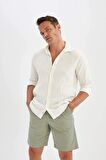 DeFacto Regular Fit Gabardin Bermuda Şort C7684AX24SMGN931