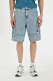 DeFacto Kargo Fit Jean Bermuda Şort C2047AX24SMNM39