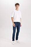 DeFacto Carlo Skinny Fit Ekstra Dar Kalıp Normal Bel Ekstra Dar Paça Jean Pantolon B2068AX24AUNM34