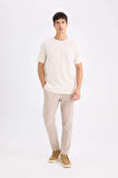DeFacto Tailored Fit Normal Kesim Düz Paça Her Yöne Esneyen Yazlık Kumaş Pantolon C7508AX25SPBG755