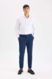 DeFacto Tailored Fit Normal Kesim Düz Paça Her Yöne Esneyen Yazlık Kumaş Pantolon C7508AX25SPIN208
