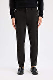 DeFacto Tailored Fit Normal Kesim Düz Paça Her Yöne Esneyen Yazlık Kumaş Pantolon C7508AX25SPBK27