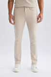 Slim Fit Dar Kesim Dar Paça Chino Kanvas Pantolon
