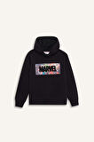 DeFacto Erkek Çocuk Marvel Avengers Kapüşonlu Kalın Sweatshirt D6736A824WNBK81