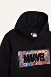 DeFacto Erkek Çocuk Marvel Avengers Kapüşonlu Kalın Sweatshirt D6736A824WNBK81