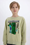 DeFacto Erkek Çocuk Minecraft Bisiklet Yaka Sweatshirt D6747A824WNGN767