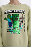 DeFacto Erkek Çocuk Minecraft Bisiklet Yaka Sweatshirt D6747A824WNGN767