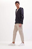DeFacto Jogger Slim Fit Dar Kesim Beli Bağcıklı Gabardin Pantolon D8607AX25SPBG123