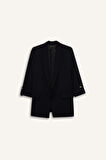 Regular Fit Ceket Yaka Basic Blazer Ceket