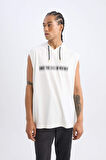 DeFactoFit Slim Fit Dar Kesim Baskılı Kapüşonlu Sporcu Atlet A1819AX24AUER105