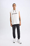DeFactoFit Slim Fit Dar Kesim Baskılı Kapüşonlu Sporcu Atlet A1819AX24AUER105