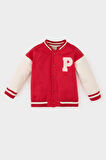DeFacto Kız Bebek Baskılı Kolej Yaka İçi Yumuşak Tüylü Bomber Hırka D7873A525SPRD54